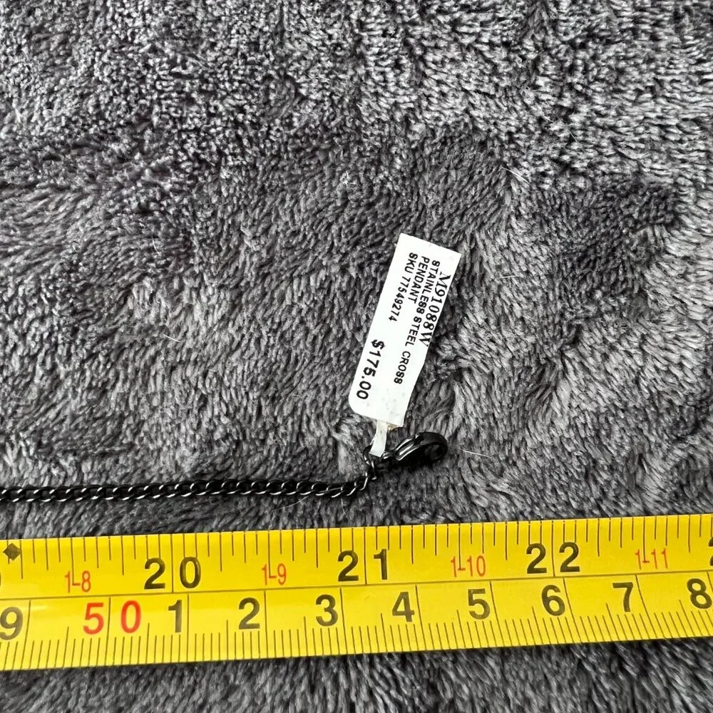 NWT Black Stainless Steel‎ Cross 21' Long